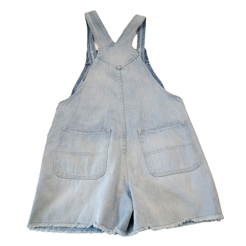 Old Navy Denim Shortalls Overalls Girls XL 14-16 NEW Light‎ Wash NWT